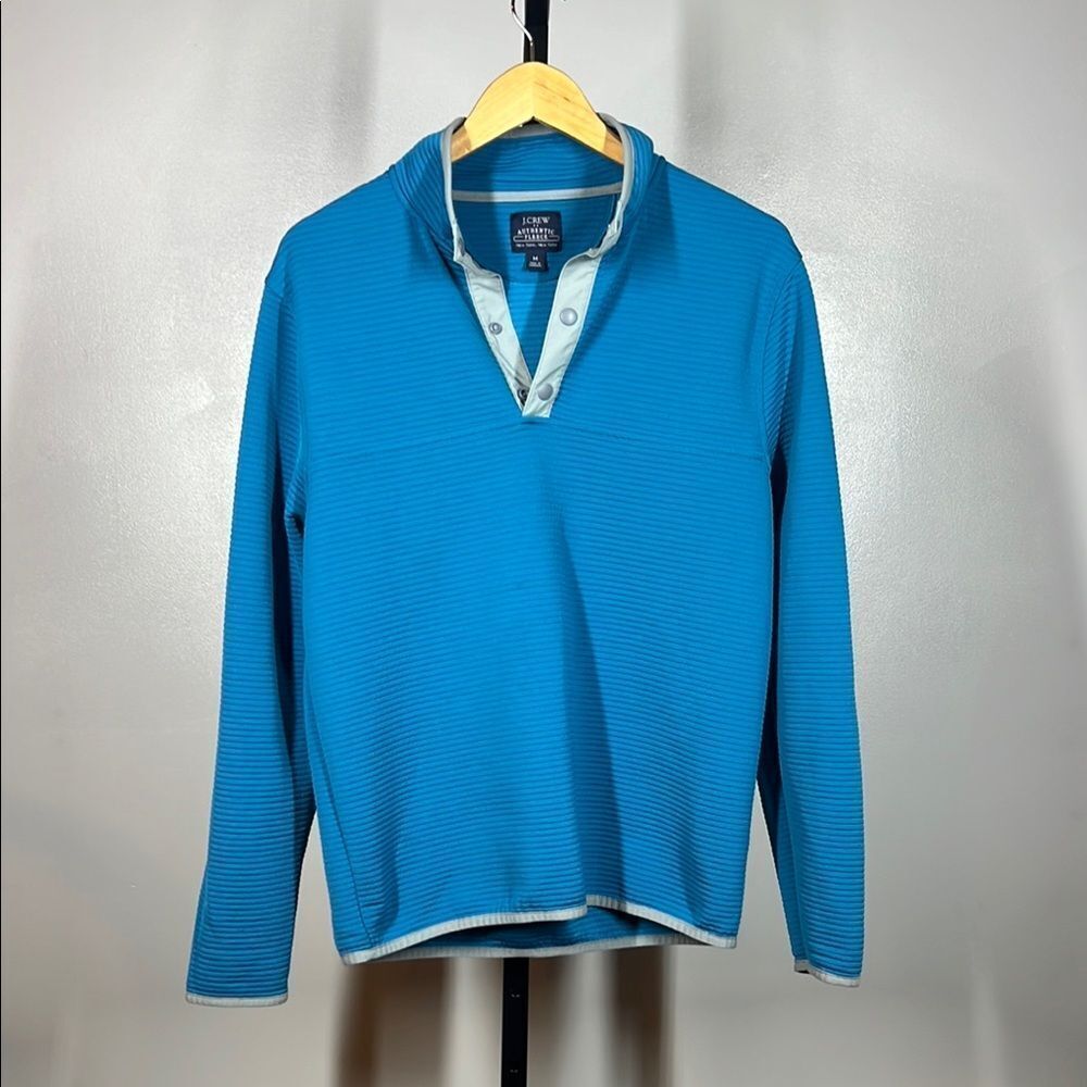 J. Crew Blue Casual Button Down Shirt with Modern Styling